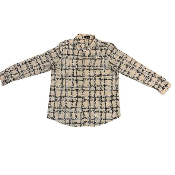 Karl Lagerfeld Paris Printed Button Front Blouse XL - Picture 4 of 9